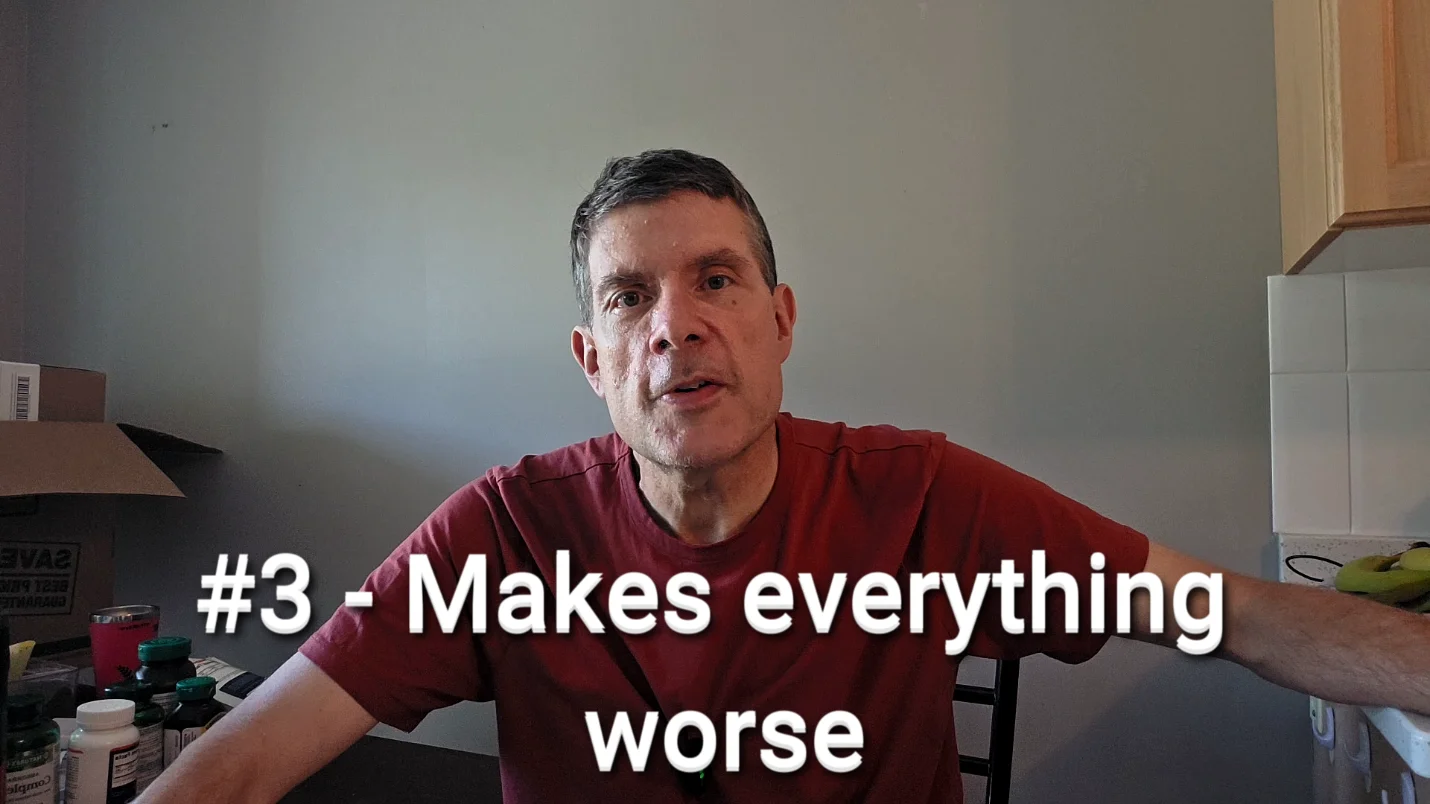 David explaining how dehydration makes Parkinson's symptoms worse