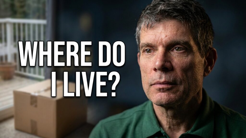 David from Life with Parkinson's talking to camera during the Moving film